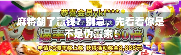 麻将胡了赢钱？别急，先看看你是不是伪赢家！