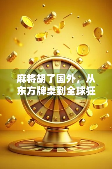 麻将胡了国外，从东方牌桌到全球狂欢，一张牌如何掀起文化风暴？