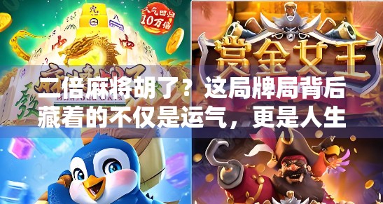 二倍麻将胡了？这局牌局背后藏着的不仅是运气，更是人生智慧！