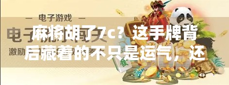 麻将胡了7c？这手牌背后藏着的不只是运气，还有高手的秘密！