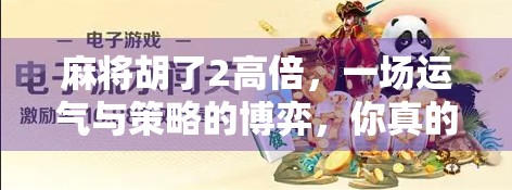 麻将胡了2高倍，一场运气与策略的博弈，你真的懂它吗？