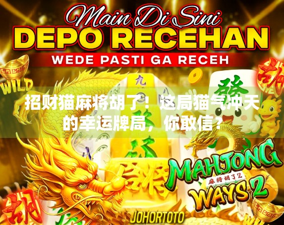 招财猫麻将胡了！这局猫气冲天的幸运牌局，你敢信？