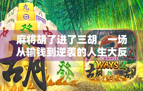 麻将胡了进了三胡，一场从输钱到逆袭的人生大反转