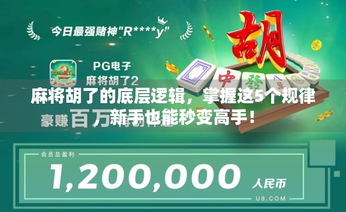 麻将胡了的底层逻辑，掌握这5个规律，新手也能秒变高手！
