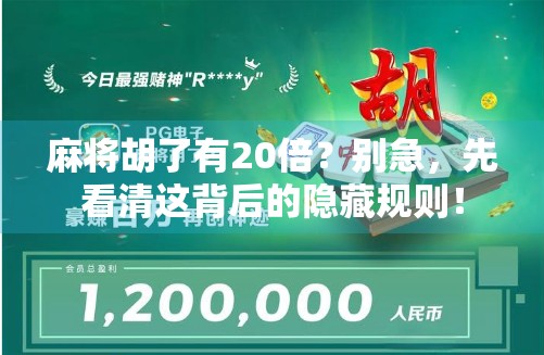 麻将胡了有20倍？别急，先看清这背后的隐藏规则！