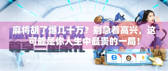 麻将胡了爆几十万？别急着高兴，这可能是你人生中最贵的一局！