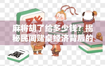 麻将胡了给多少钱？揭秘民间赌桌经济背后的玄机！