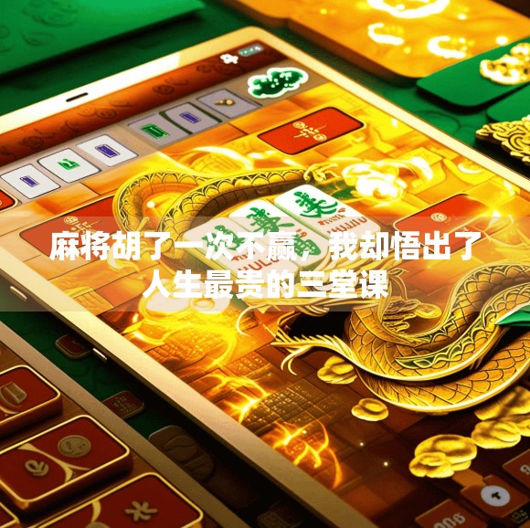麻将胡了一次不赢，我却悟出了人生最贵的三堂课