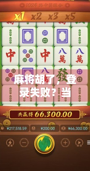 麻将胡了,登录失败?当代年轻人的精神胜利法与数字焦虑