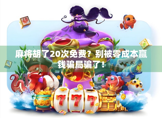 麻将胡了20次免费?别被零成本赢钱骗局骗了!