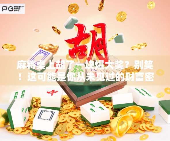 麻将桌上胡了一块爆大奖？别笑！这可能是你从未见过的财富密码！