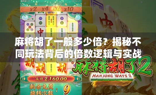 麻将胡了一般多少倍？揭秘不同玩法背后的倍数逻辑与实战技巧！