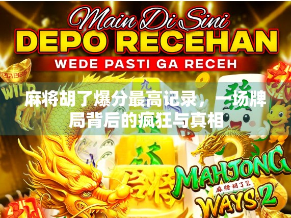 麻将胡了爆分最高记录，一场牌局背后的疯狂与真相