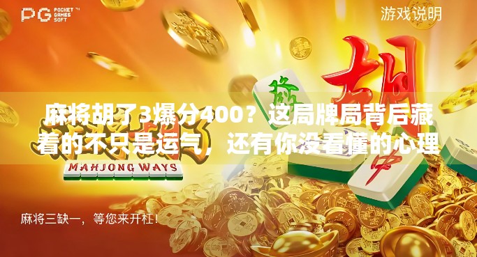 麻将胡了3爆分400？这局牌局背后藏着的不只是运气，还有你没看懂的心理战！