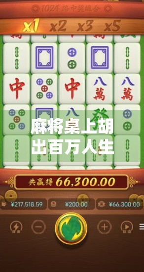 麻将桌上胡出百万人生！一位普通上班族的238万奇迹翻身记