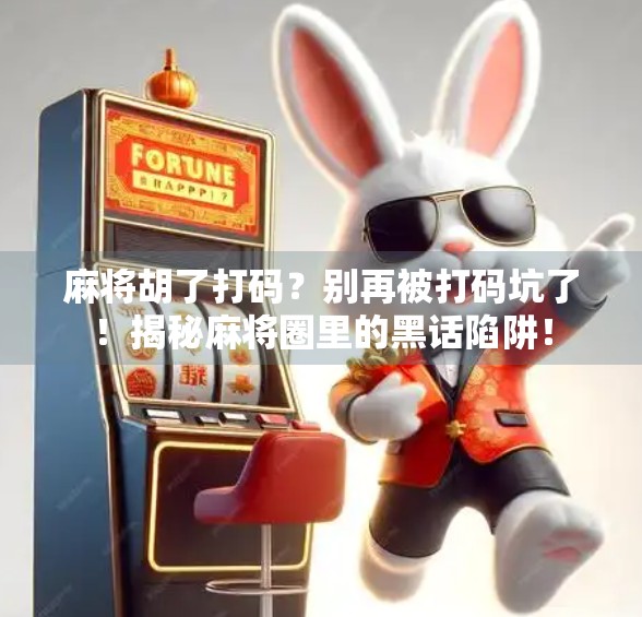 麻将胡了打码?别再被打码坑了!揭秘麻将圈里的黑话陷阱!
