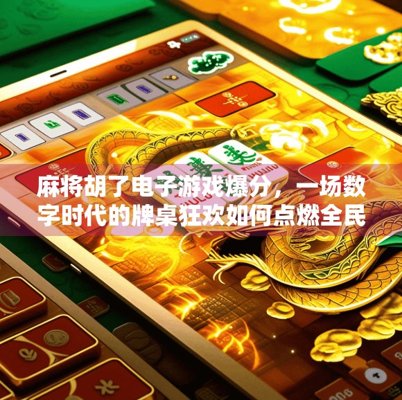麻将胡了电子游戏爆分，一场数字时代的牌桌狂欢如何点燃全民热情？
