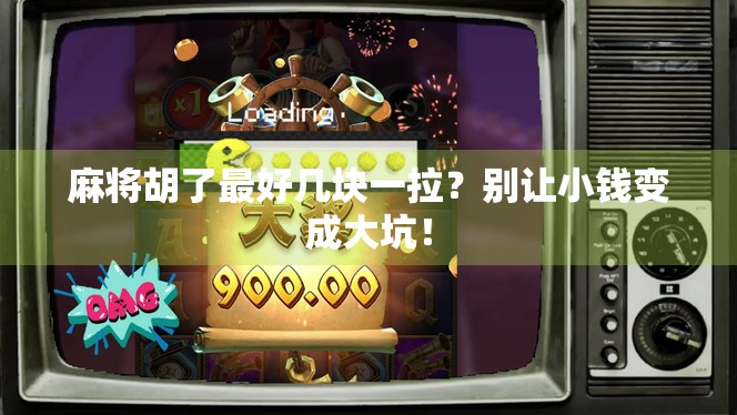 麻将胡了最好几块一拉?别让小钱变成大坑!