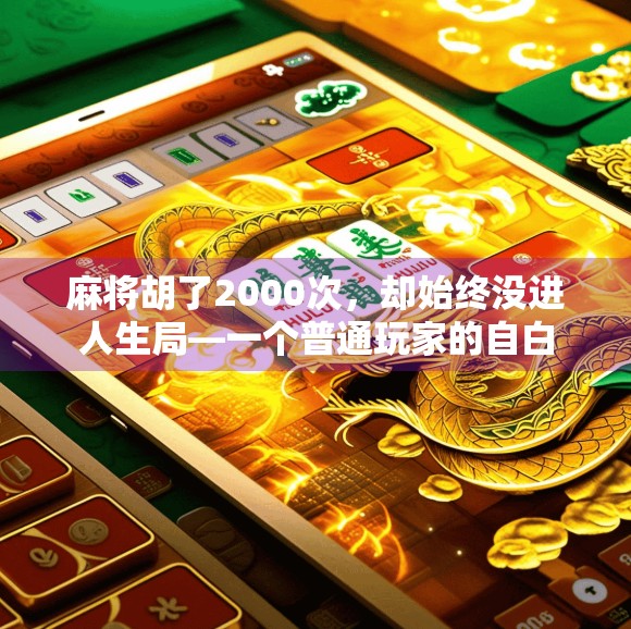 麻将胡了2000次，却始终没进人生局—一个普通玩家的自白