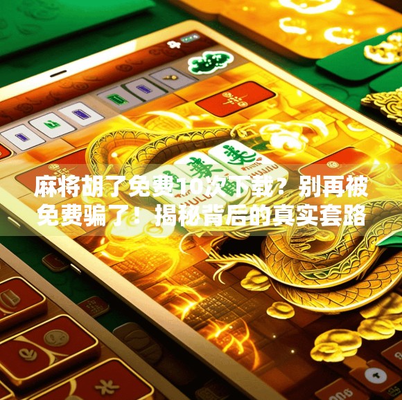 麻将胡了免费10次下载?别再被免费骗了!揭秘背后的真实套路