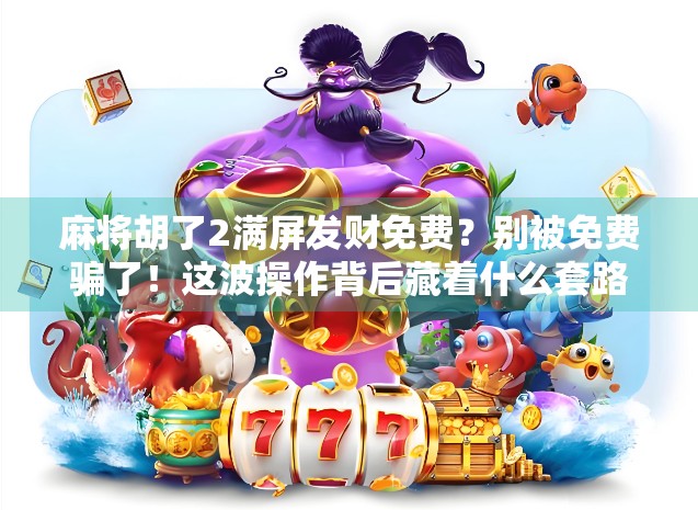 麻将胡了2满屏发财免费?别被免费骗了!这波操作背后藏着什么套路?