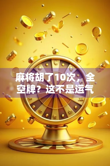 麻将胡了10次，全空牌？这不是运气，是心态在作祟！
