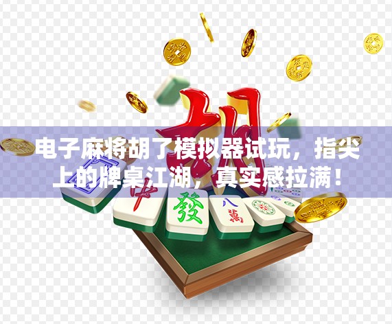电子麻将胡了模拟器试玩，指尖上的牌桌江湖，真实感拉满！