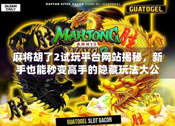 麻将胡了2试玩平台网站揭秘，新手也能秒变高手的隐藏玩法大公开！