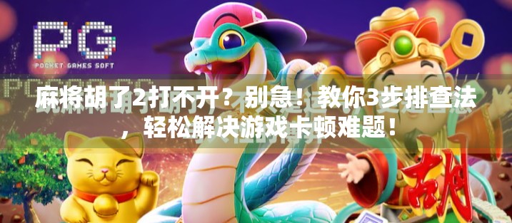 麻将胡了2打不开？别急！教你3步排查法，轻松解决游戏卡顿难题！