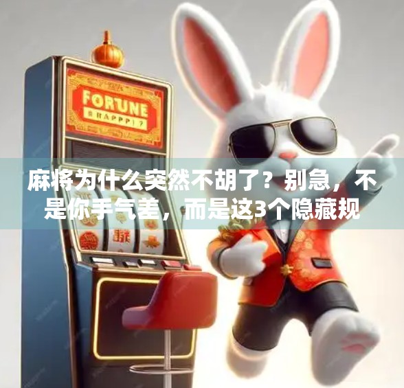 麻将为什么突然不胡了？别急，不是你手气差，而是这3个隐藏规律在作祟！