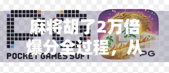 麻将胡了2万倍爆分全过程,从新手小白到一夜暴富的荒诞逆袭之路!