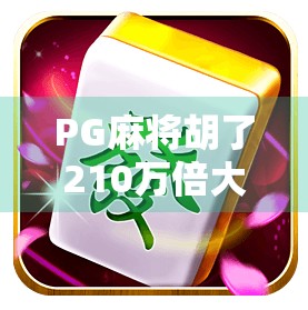 PG麻将胡了210万倍大奖？揭秘背后的真实与风险，别让暴富梦变成血本无归