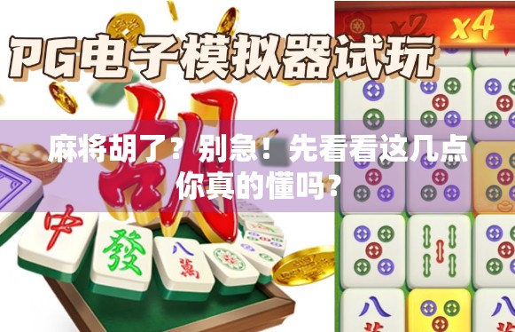麻将胡了?别急!先看看这几点你真的懂吗?